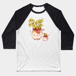 Kitty Plant Baseball T-Shirt